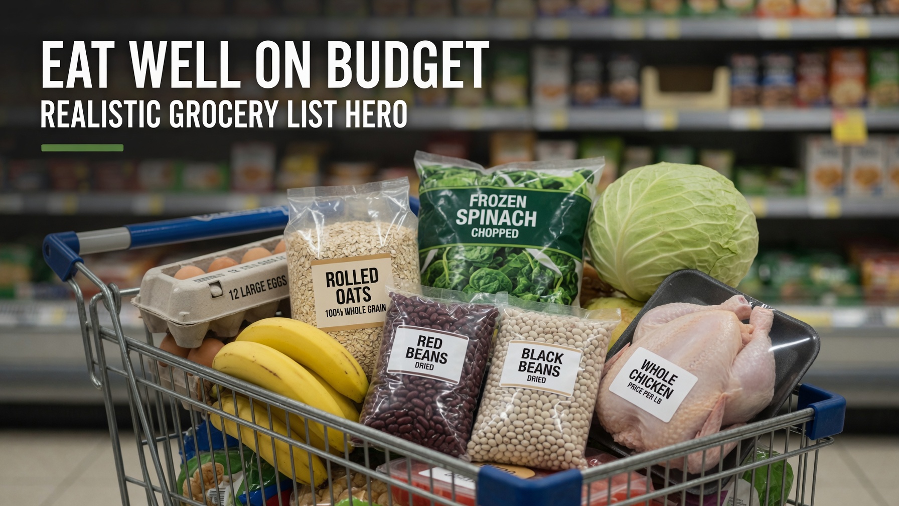 Illustration for: Eat Well on a Budget: A Realistic Grocery List