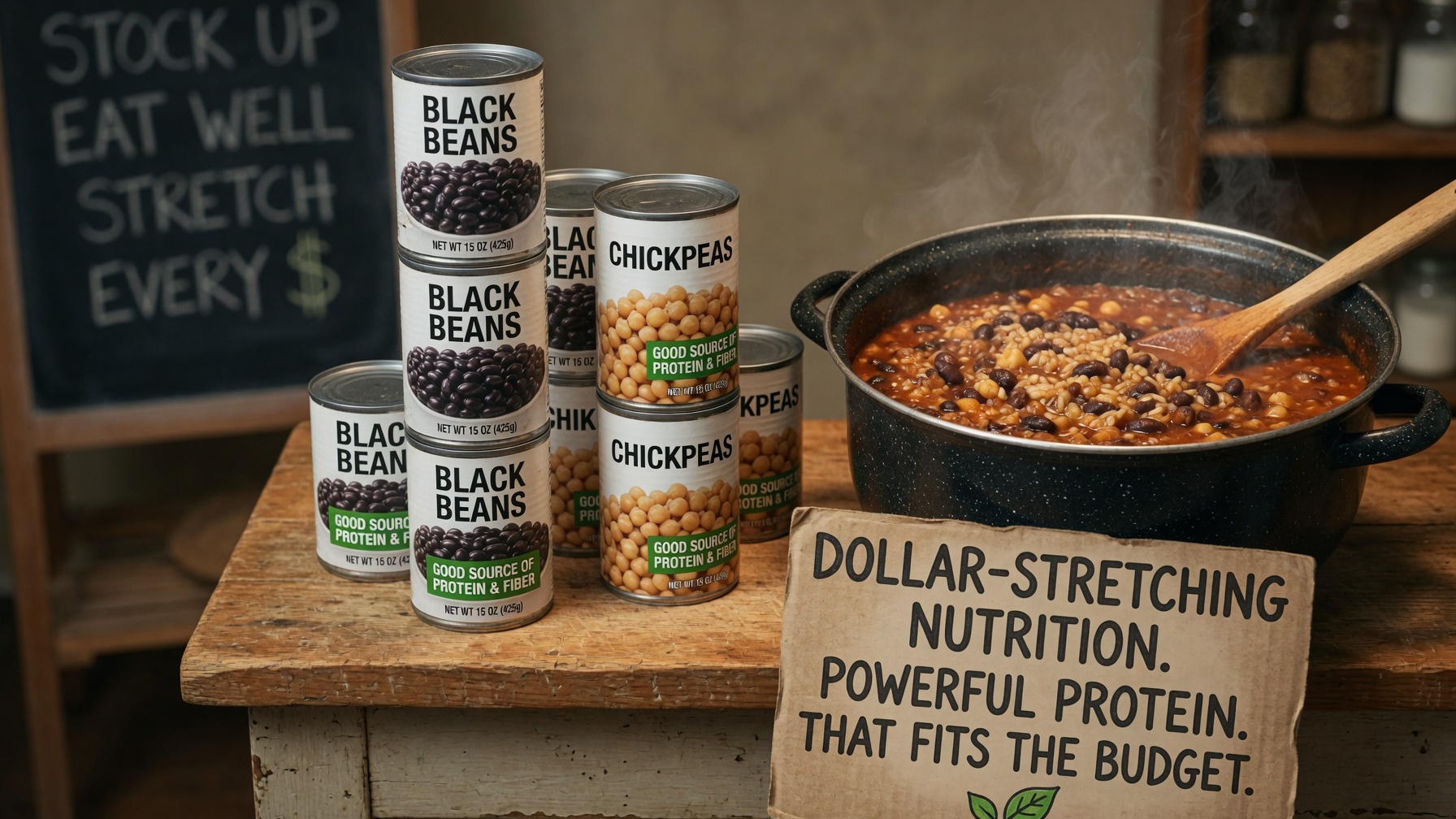 Illustration for: Canned Beans: Cheap Protein That Lasts in Your Pantry