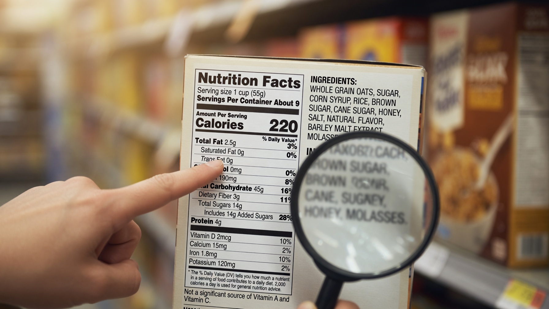 Illustration for: How to Spot Added Sugar on Food Labels