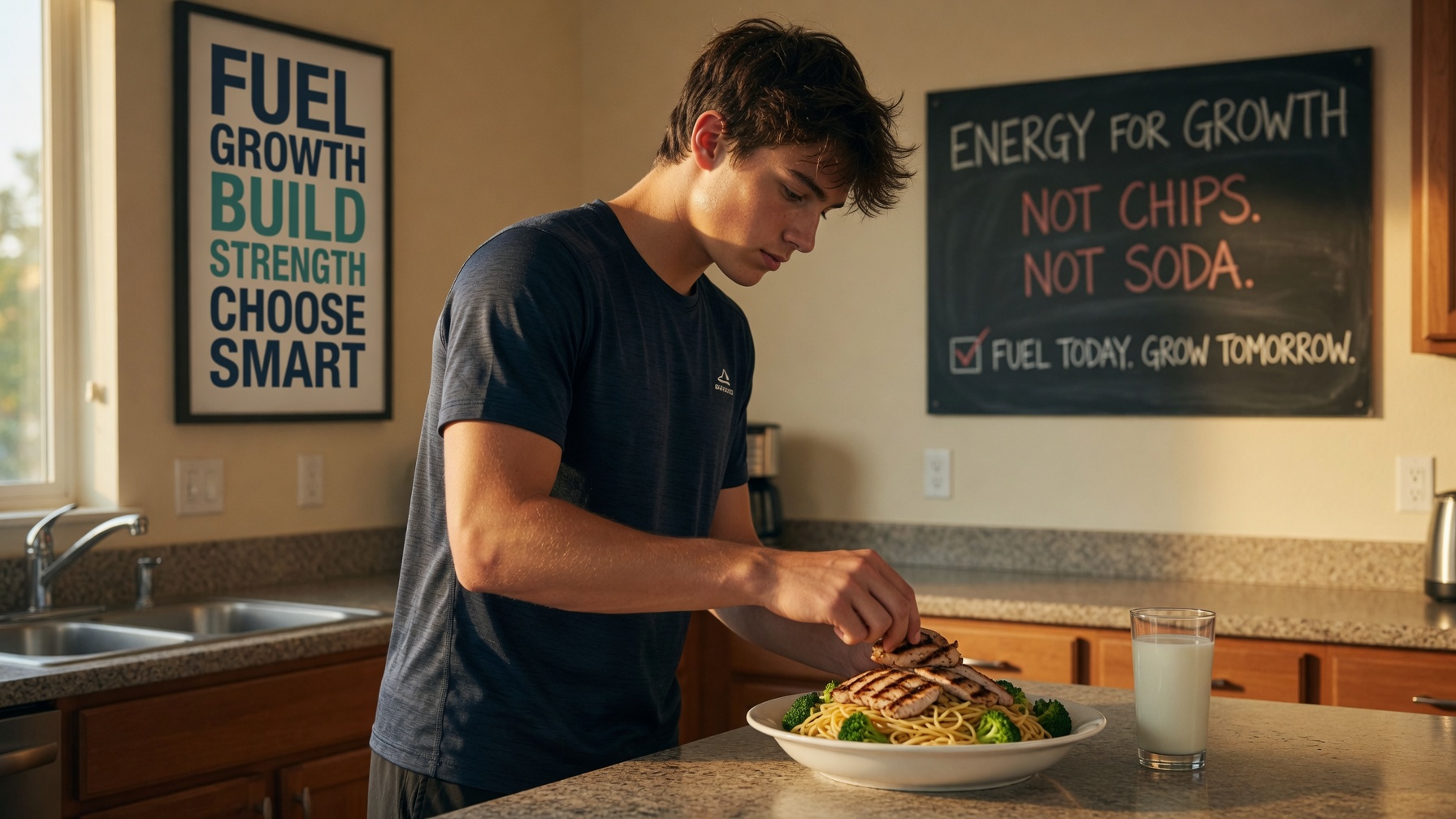 Illustration for: Teen Nutrition: Fuel Growth Without the Junk